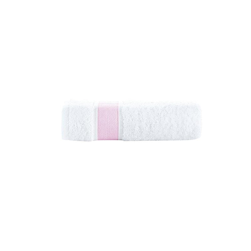 Brooks Brothers Ottoman Rolls Hand Towel - Pink