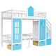 preview thumbnail 13 of 58, Twin over Twin Bunk Bed with Changeable Table