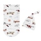 preview thumbnail 2 of 4, Sweet Jojo Designs Vintage Airplane Boy Baby Cocoon and Beanie Hat Sleep Sack 2pc Set- Transportation Clouds Sun Sky Aviator Red