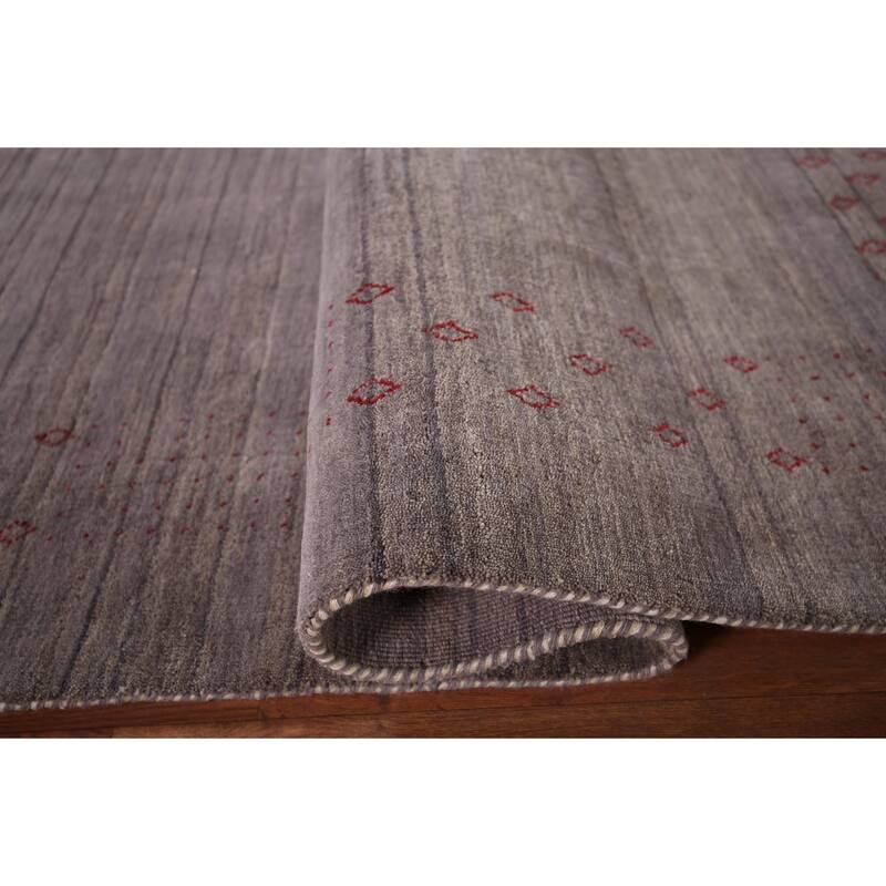 Gabbeh Indian Area Rug Handmade Wool Carpet - 5'2"x 7'10"