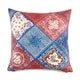 preview thumbnail 17 of 16, Tasha Polizzi for Paseo Road Western Design Teddy-Backed Bouclé Plush Pillow, 18" x 18" Patchwork Bandana
