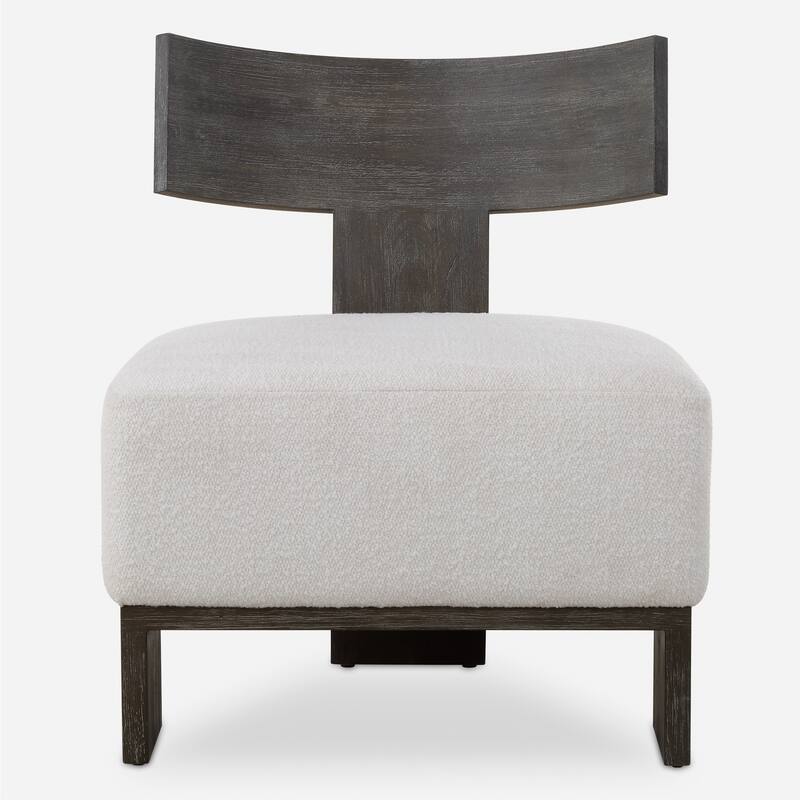 Uttermost Finlay Dark Walnut Accent Chair - 32.25" H x 27.5" W x 25.5" D