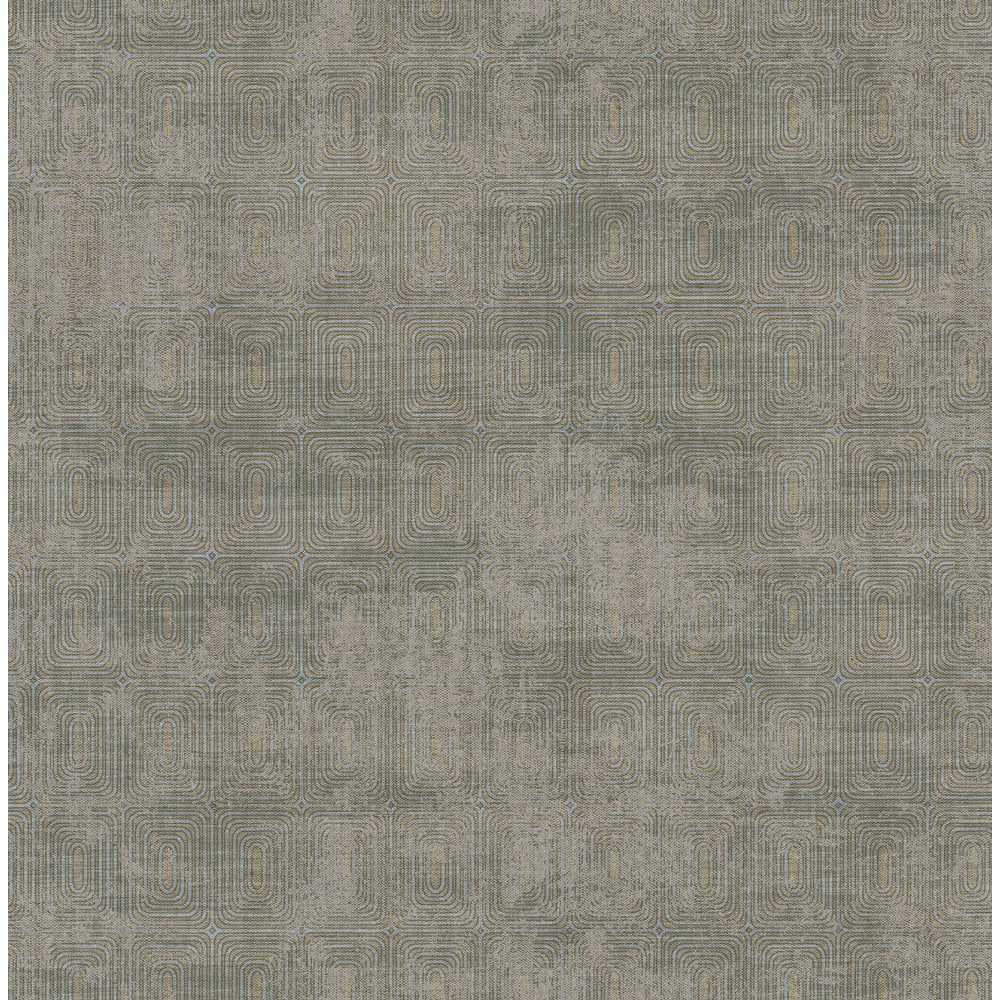 Seabrook Designs Amita Geometric Rectangles Unpasted Wallpaper