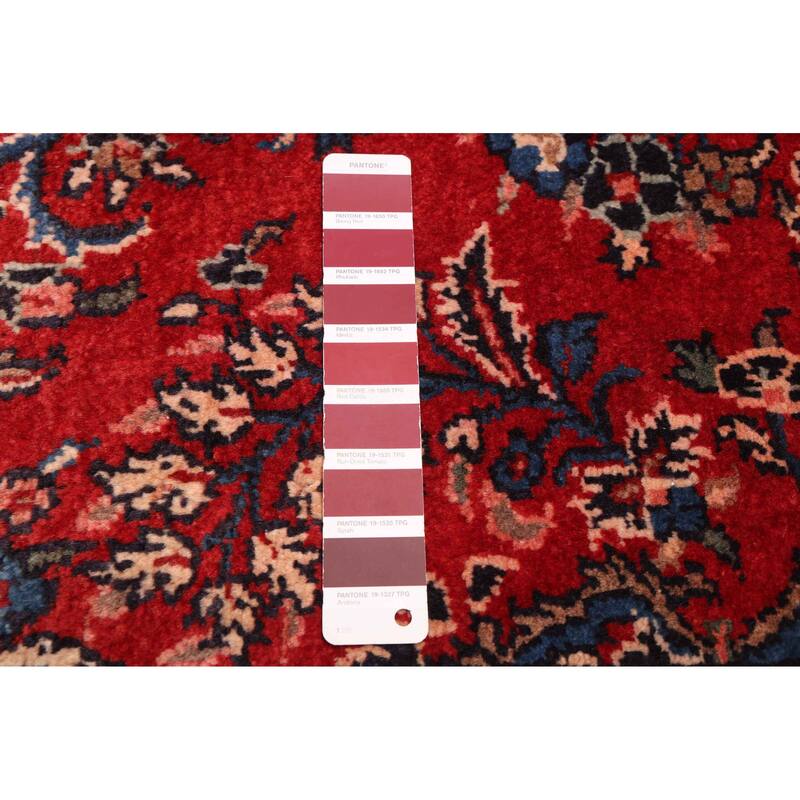 ECARPETGALLERY Hand-knotted Andelz Red Wool Rug - 3'3 x 9'2
