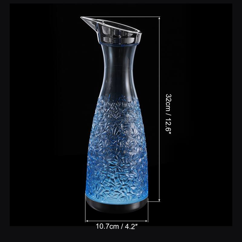 1200ml/40.6 Oz Acrylic Water Carafes with Lid, Juice Pitcher Water Jug