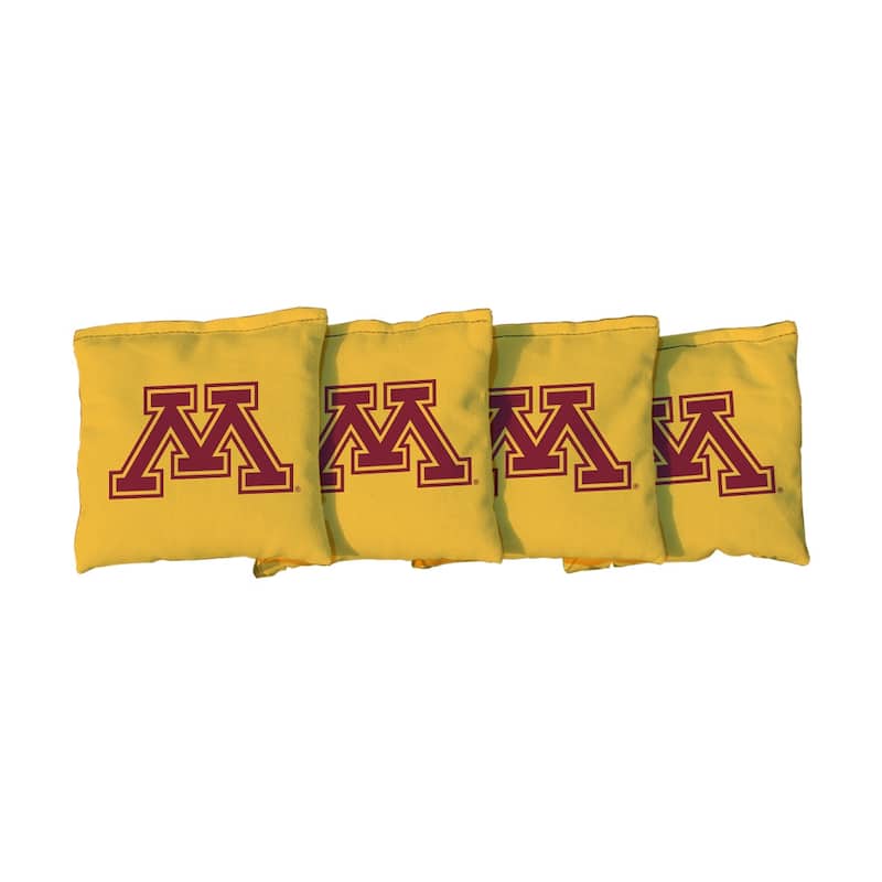 Minnesota Golden Gophers Yellow Cornhole Bags - All-Weather Resin Filled