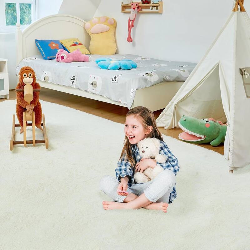 4X6 Fluffy Shag Area Rugs, Super Soft Rugs for Living Room