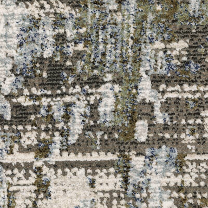 Style Haven Caldon Contemporary Abstract Green Area Rug
