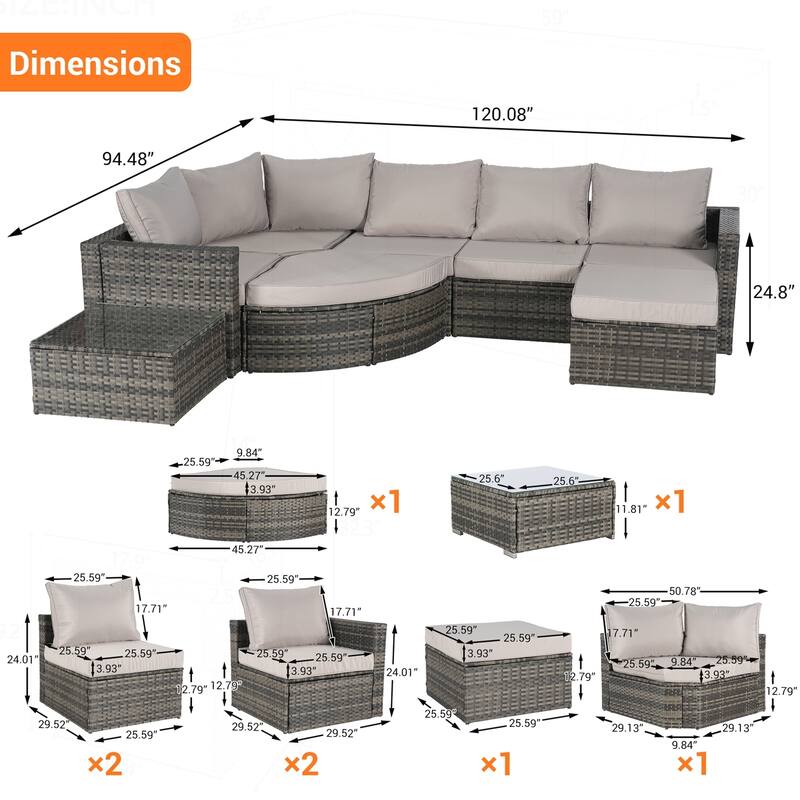 Outdoor Patio Sofa Set for Poolside Relaxation and Entertainment