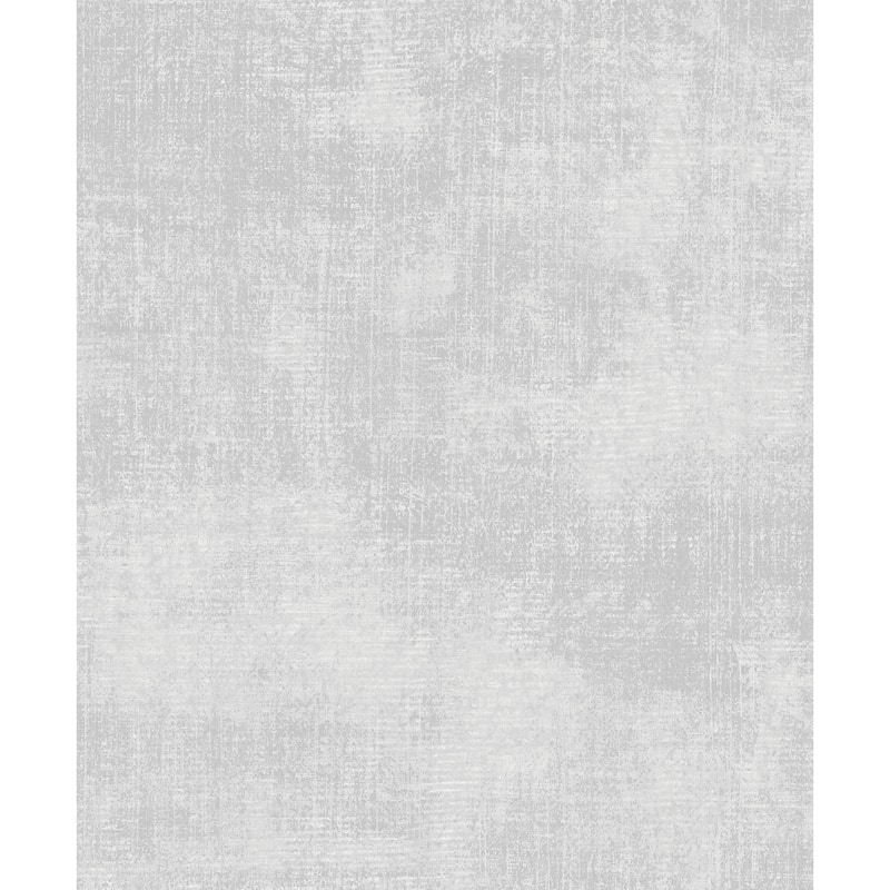 Galerie Wallcoverings Atmosphere Metallic Linen Effect Non-woven Metallic Wallpaper Roll - 33 feet x 21 inches - Grey