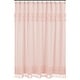 preview thumbnail 1 of 3, Pink Boho Bohemian Bathroom Fabric Bath Shower Curtain - Solid Blush Shabby Chic Princess Luxurious Luxury Elegant Tassel Fringe