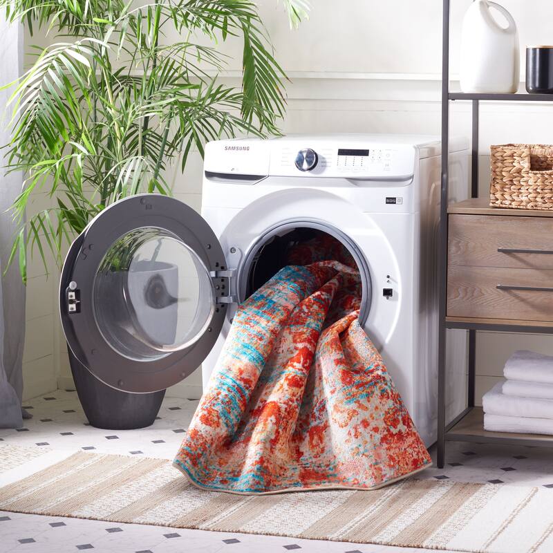 SAFAVIEH Bahia Marlit Washable Slip Resistant Nirgul Overdyed Rug