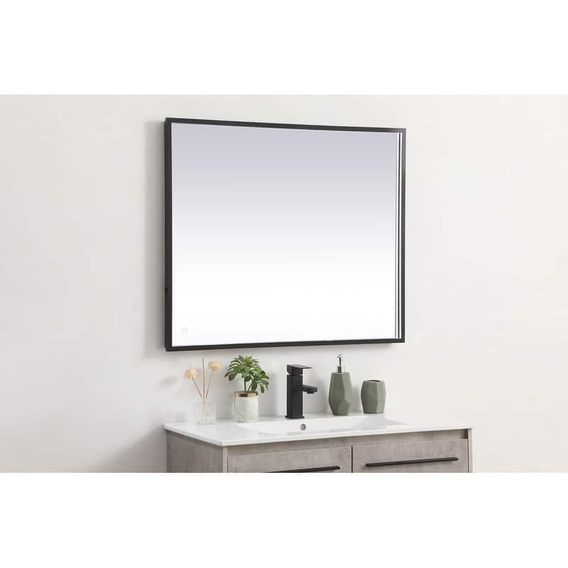 Indigo Home 30x36 inch LED mirror with adjustable color temperature