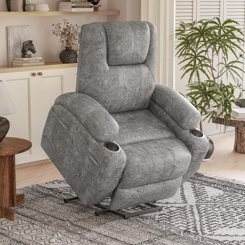 Homall Faux Leather Power Lift Recliner Chair with Massage