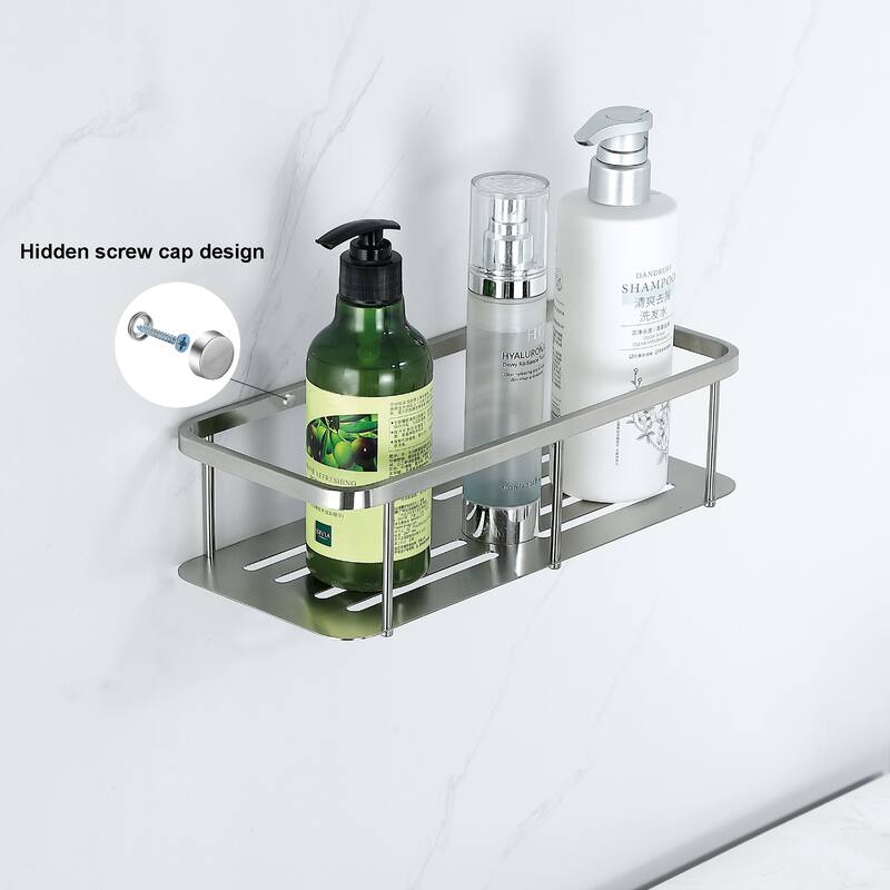 2-Pack Stainless Steel Bathroom Organizer Basket Shower Caddy