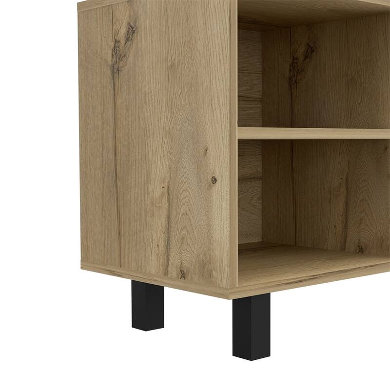 TV Stand for TV´s up 70", Four Open Shelves, Light Oak Finish