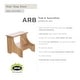 preview thumbnail 3 of 2, Teak Step Stool for Kids