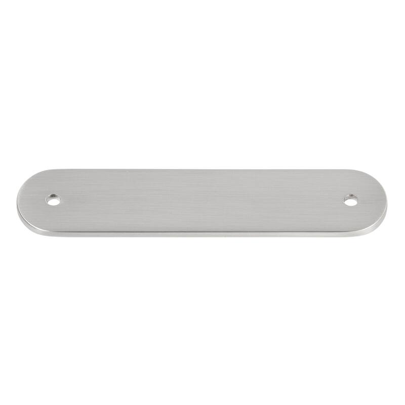 GlideRite 4-3/4 in. Rounded Backplate 3-3/4 in. Center to Center, 5343-96 - Pack of 25 - Satin Nickel