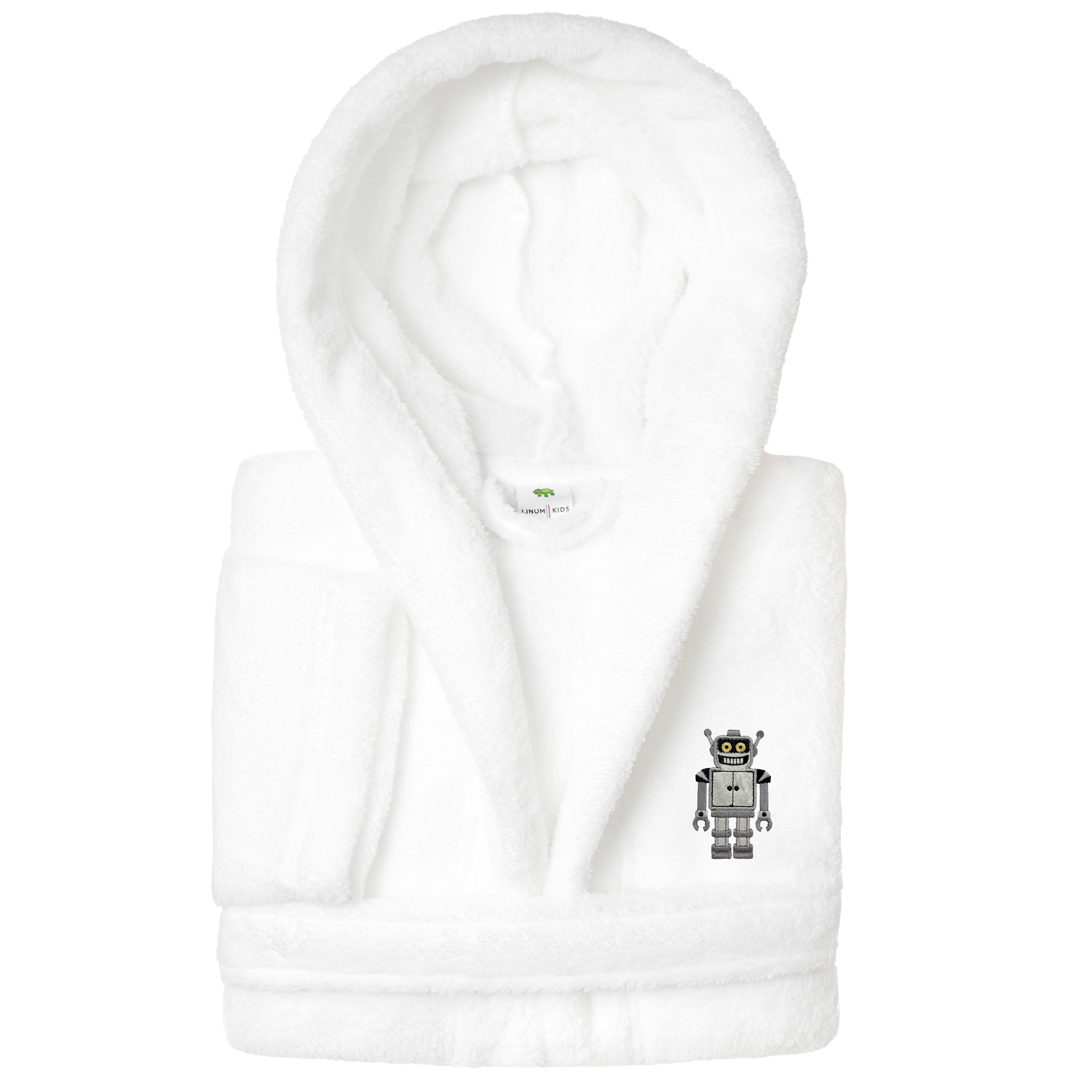 Sweet Kids 100% Polyester SUPER PLUSH Double Brushed Hooded Bathrobe - ROBOT