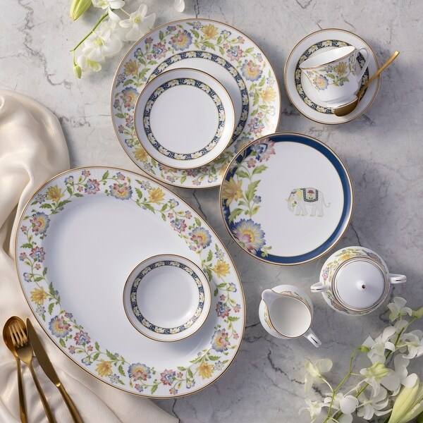 Noritake Tusker Garden 12-Piece Dinnerware Set, Service for 4