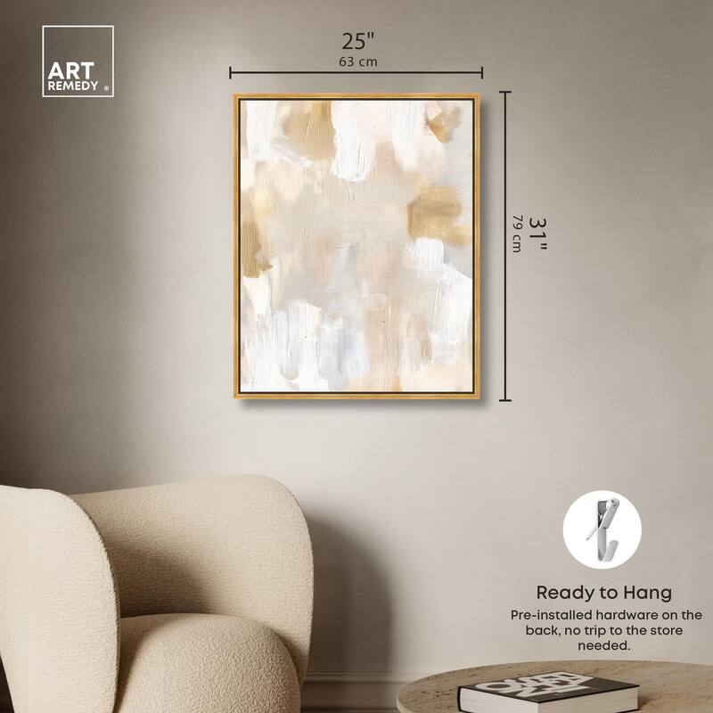 Beige and Cream I Canvas by Art Remedy