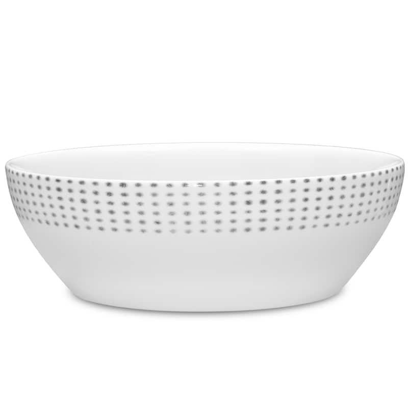 Noritake Hammock Round Vegetable Bowl, 10-1/2", 96 Oz. - Grey