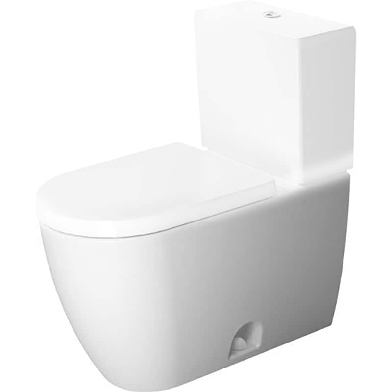 Duravit ME by Starck Two Piece Elongated Toilet Less Seat 2171010000 White
