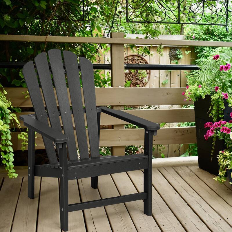 Vrakae Patio HDPE All-Weather Stacking Adirondack Chair