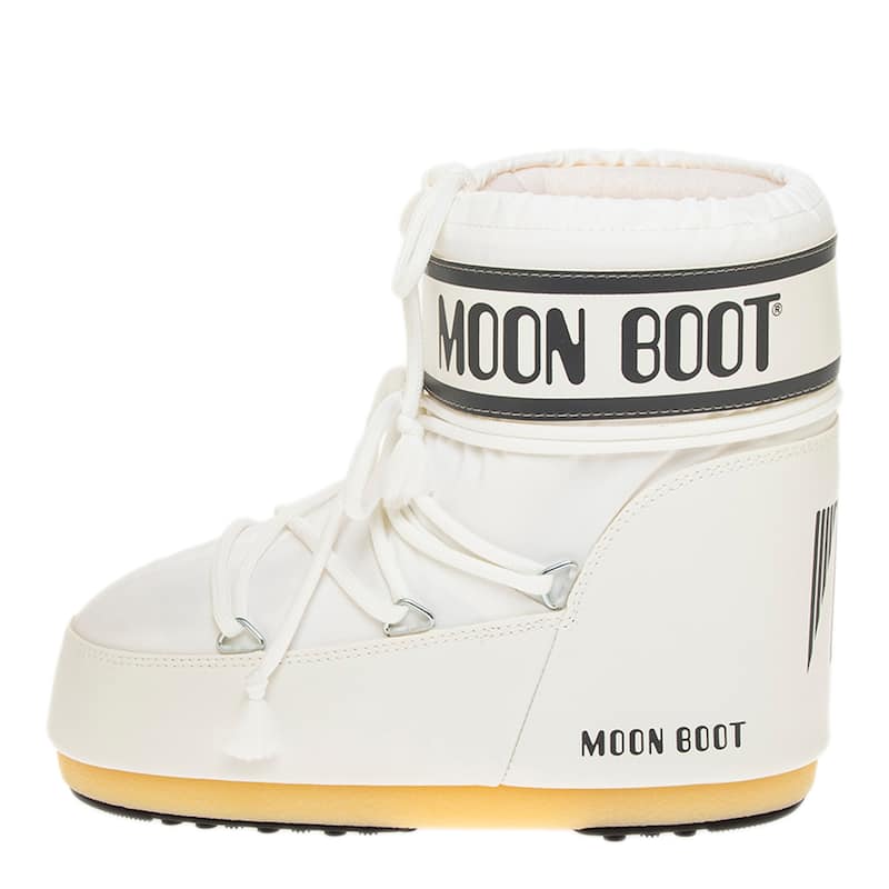Moon Boot Icon Low Nylon Boots - White and Grey