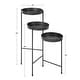 preview thumbnail 60 of 86, Kate and Laurel Finn Metal 3-tier Modern Plant Stand - 16x21x30