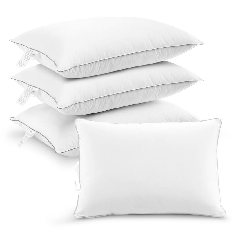 Cheer Collection Down Alternative Pillows (Set of 2 or 4) - White