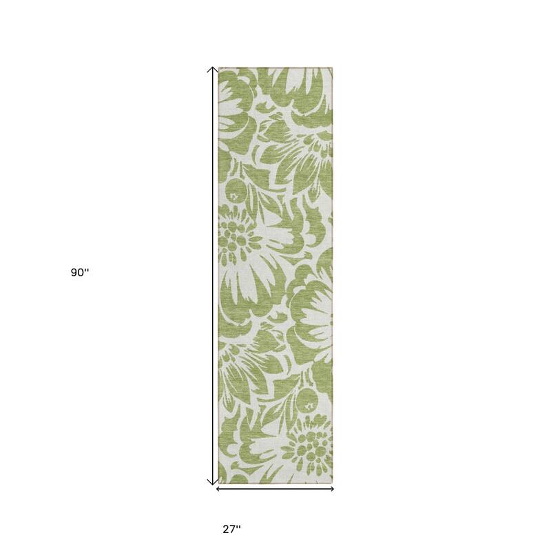 Cafi Botanic Elegance Weather Resistant Timeless Fusion Outdoor Rug