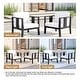 preview thumbnail 132 of 195, Outdoor Teak Solid Wood Patio Furniture Set Loveseat Armchair Table Collection