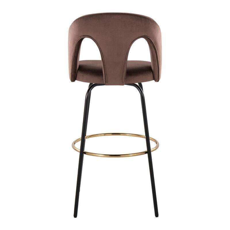 Ava Upholstered 30" Fixed-Height Barstool - Set of 2