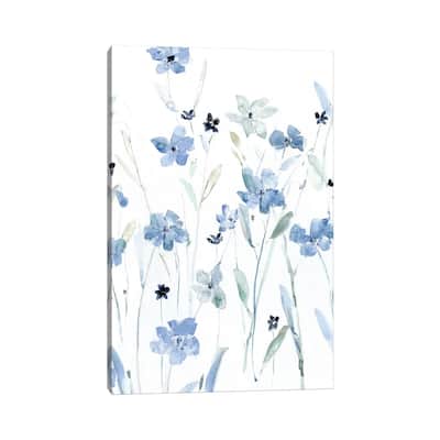 iCanvas "Indigo Garden Party II" by Sally Swatland Canvas Print