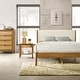 preview thumbnail 33 of 36, Roundhill Furniture Vichy 6-Piece Rattan Bedroom Set with Upholstered Bed, Dresser, Mirror, 2 Nightstands, and Chest