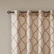 preview thumbnail 51 of 80, Madison Park Westmont Fretwork Print Pattern Single Curtain Panel