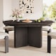 42-58-inch Extendable Round-to-Oval Dining Table with Pedestal Base ...