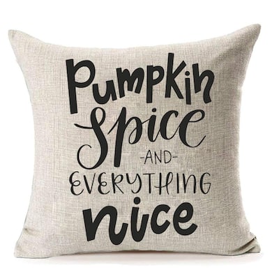 Pumpkin Spice Fall Decor Halloween Pillow Covers