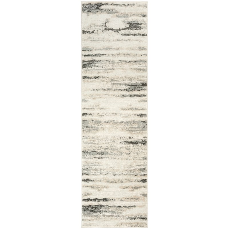 Nourison Serenity Home Indoor only Abstract Area Rug - 2' 2" x 7' 6" - Grey/Multicolor