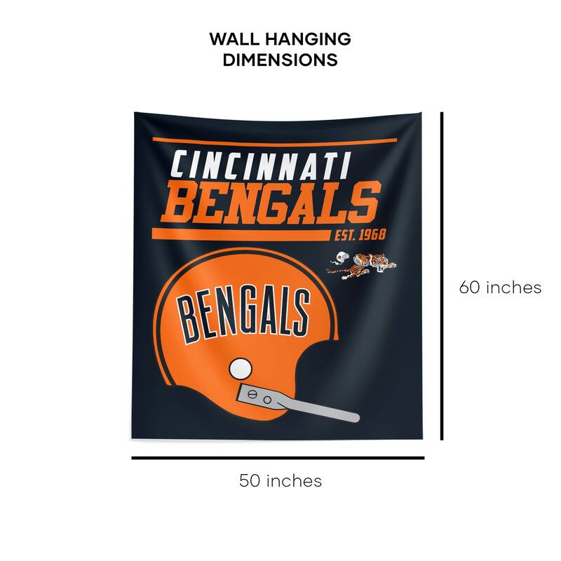 NFL Cincinnati Bengals 40 YD Dash Legacy Wall Hanging - 50"x60"