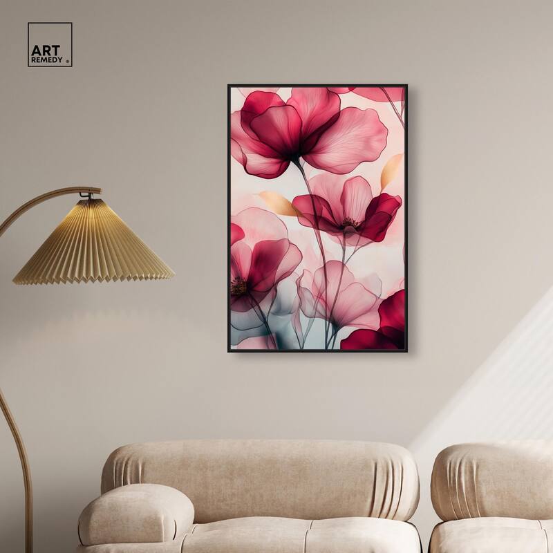Chiffon Cherry Charm Canvas by Art Remedy