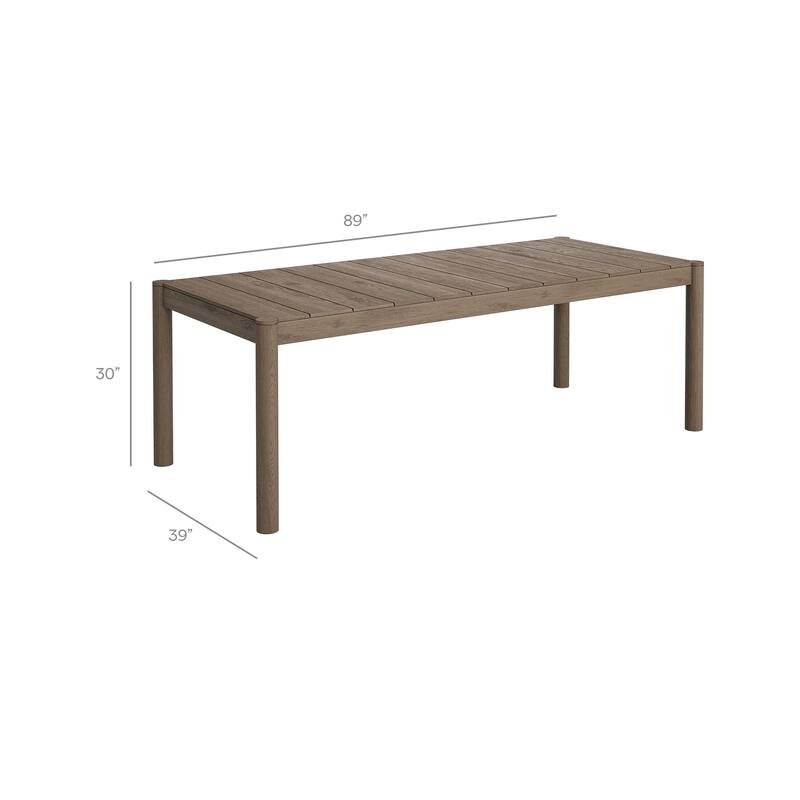 Eleni 7 Piece Outdoor Patio Teak Wood Dining Set