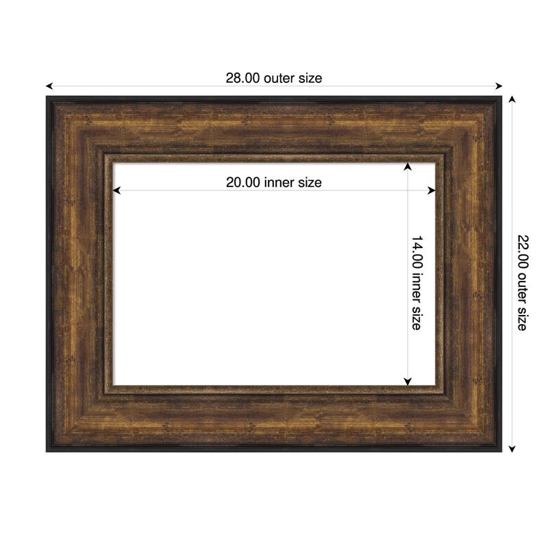 Amanti Art Ballroom Bronze Framed Dry Erase Magnetic Board - 28 x 22 in