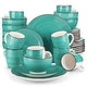 preview thumbnail 18 of 44, vancasso 32-Piece Exquisite Stoneware Dinnerware Set (Service for 8) Green