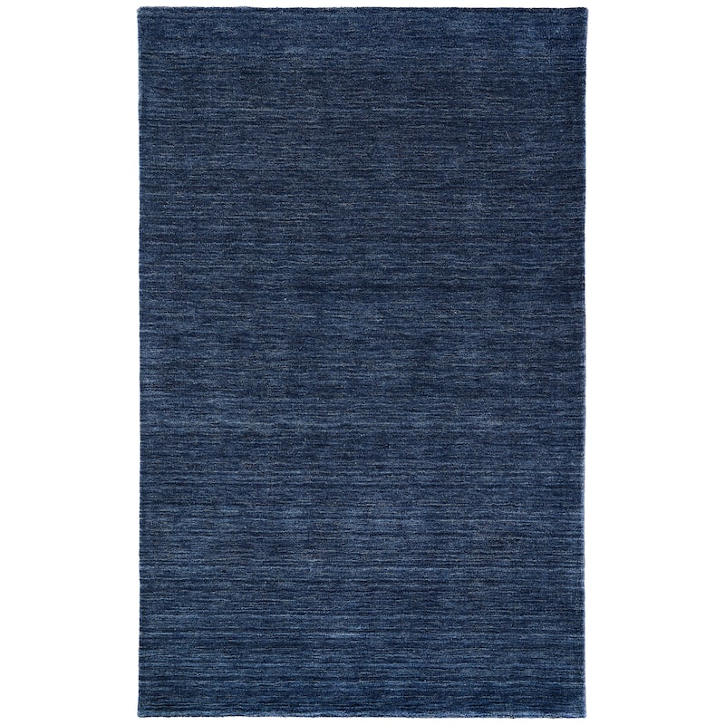 Grand Bazaar Celano Hand Woven Solid Modern Area Rug - 9'6" x 13'6" - Blue