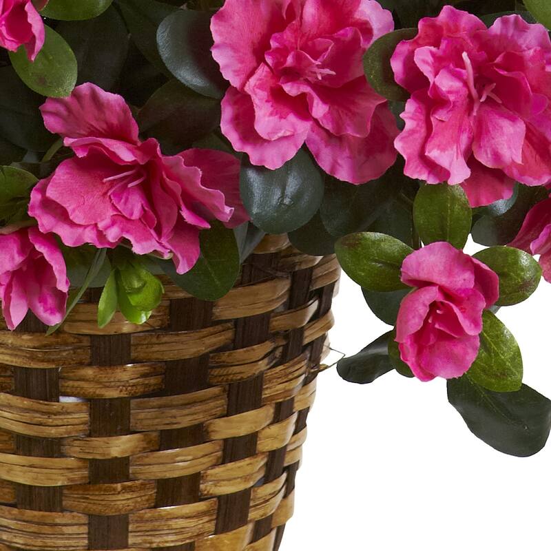 Silk Hanging Basket - Modern Floral Decor - Indoor Outdoor Plant Basket - HomeStock
