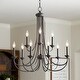 preview thumbnail 4 of 5, Quorum International Brooks 9 Light 29" Wide Taper Candle Chandelier
