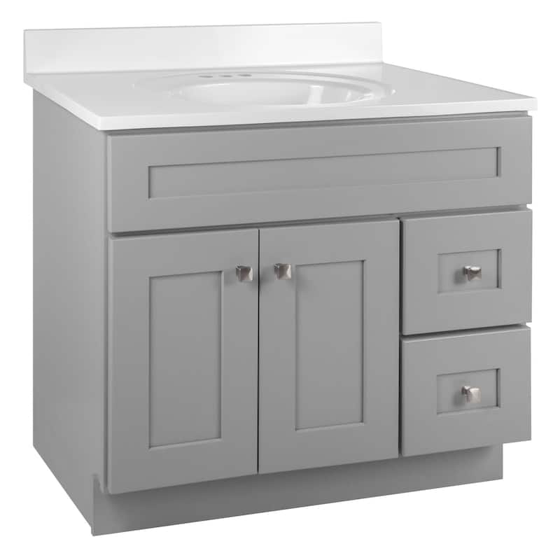 Design House 597799 Brookings 37" Free Standing Single Basin Vanity - Gray
