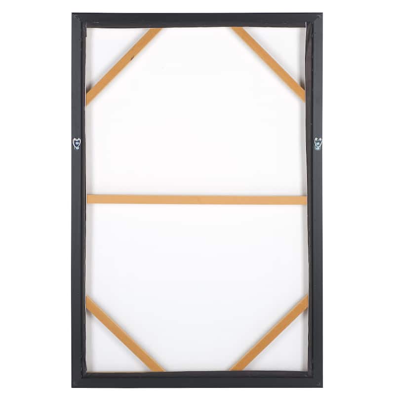 SAFAVIEH Home Soho Streets 24W x 36L-inch Black Framed Wall Art
